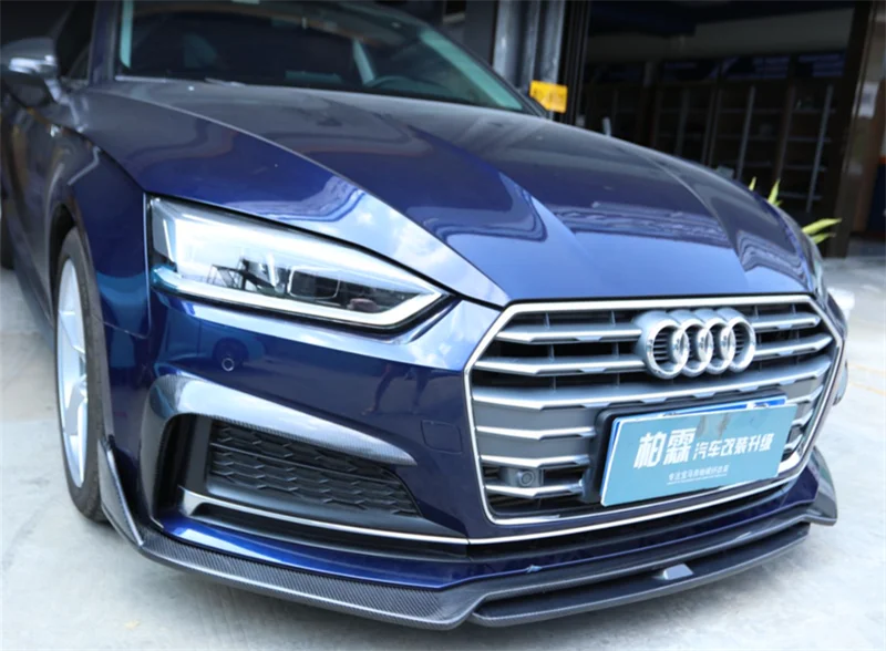 Высококачественный передний бампер из углеродного волокна для Audi A5 S5 B9 2017-2020