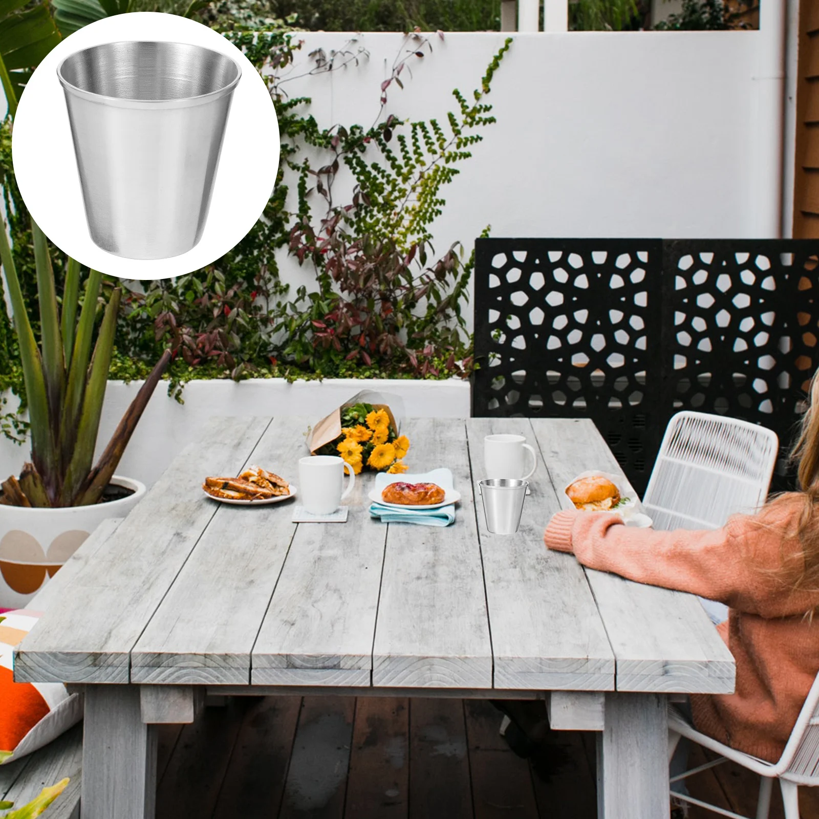 12 шт. кофейные чашки на Хэллоуин стакан из нержавеющей стали портативный для