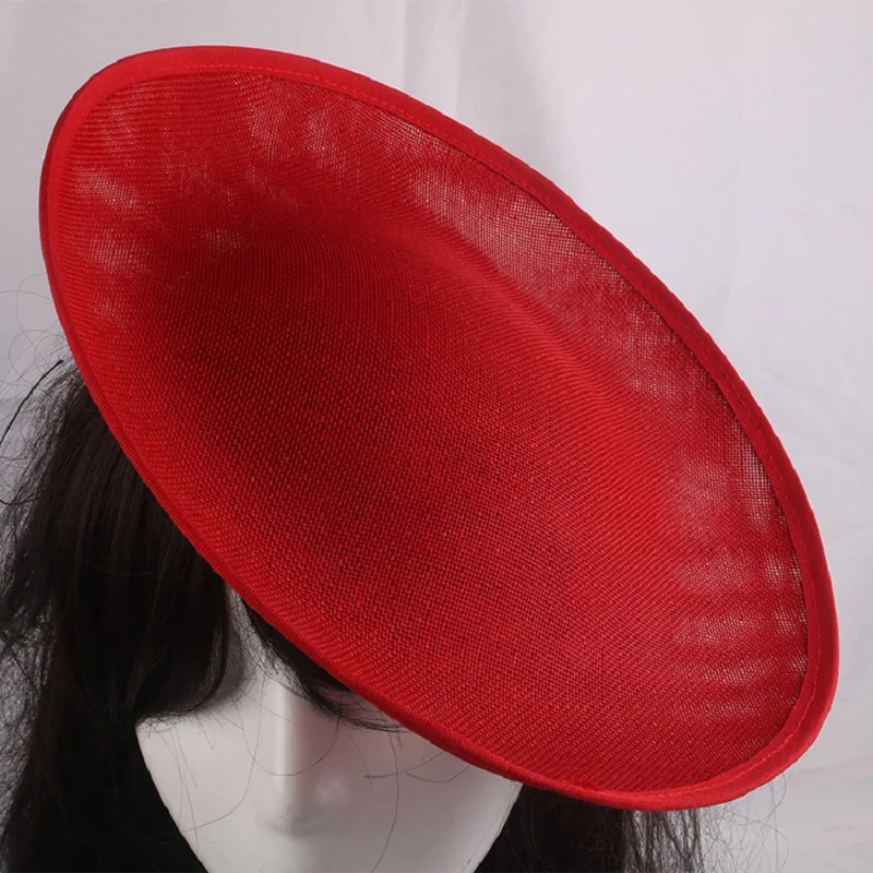 

Formal Dress Wedding Fascinator Base 30 CM for Women Fashion Headpiece Mesh DIY Hair Accessories Cocktail Berby Big Millinery