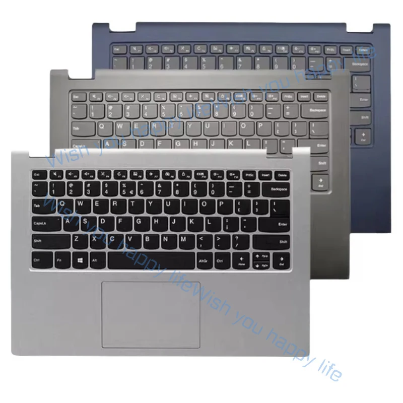 Фото Л... Клавиатура US для Lenovo IdeaPad C340-14 IWL IML API Flex-14, верхняя крышка с подставкой для рук №2