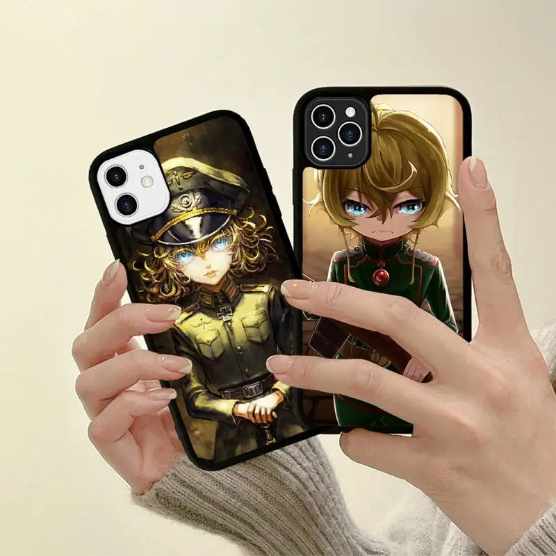 

MaiYaCa Saga Of Tanya The Evil Phone Case Silicone PC+TPU Case for iPhone 11 12 13 Pro Max 8 7 6 Plus X SE XR Hard Fundas