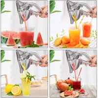 stainless steel manual juice squeezer portable hand pressure juicer pomegranate orange lemon juice fruit tool kitchen accessorie
