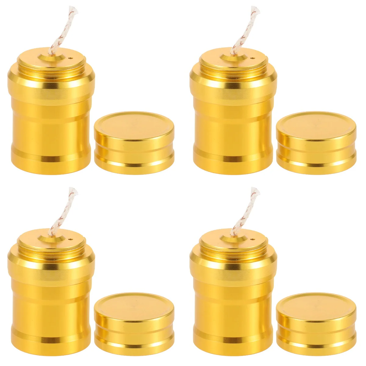 

4 PCS Light Bulb Mini Lamp Indoor Fireplace Chemistry Heating Equipment Aluminum Stove