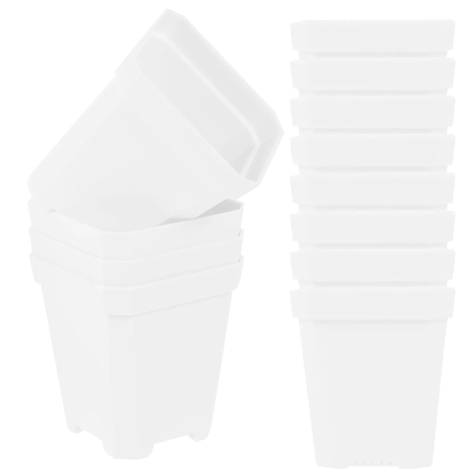 

20pcs Succulent Flower Pot Plastic Nursery Pots Flower Starter Pots