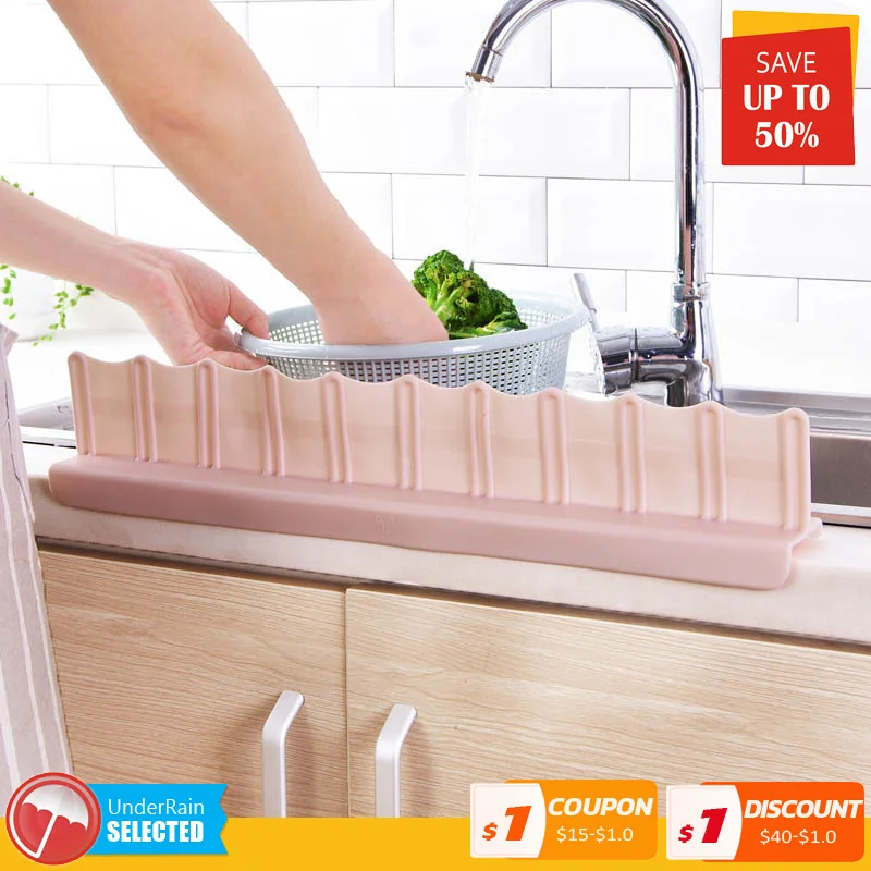 

Rectangle Soft Suction Cup Splash Guard Water Sink Flap Block Household Kitchen Water Barrier Oil-Proof Splashproof Baffle