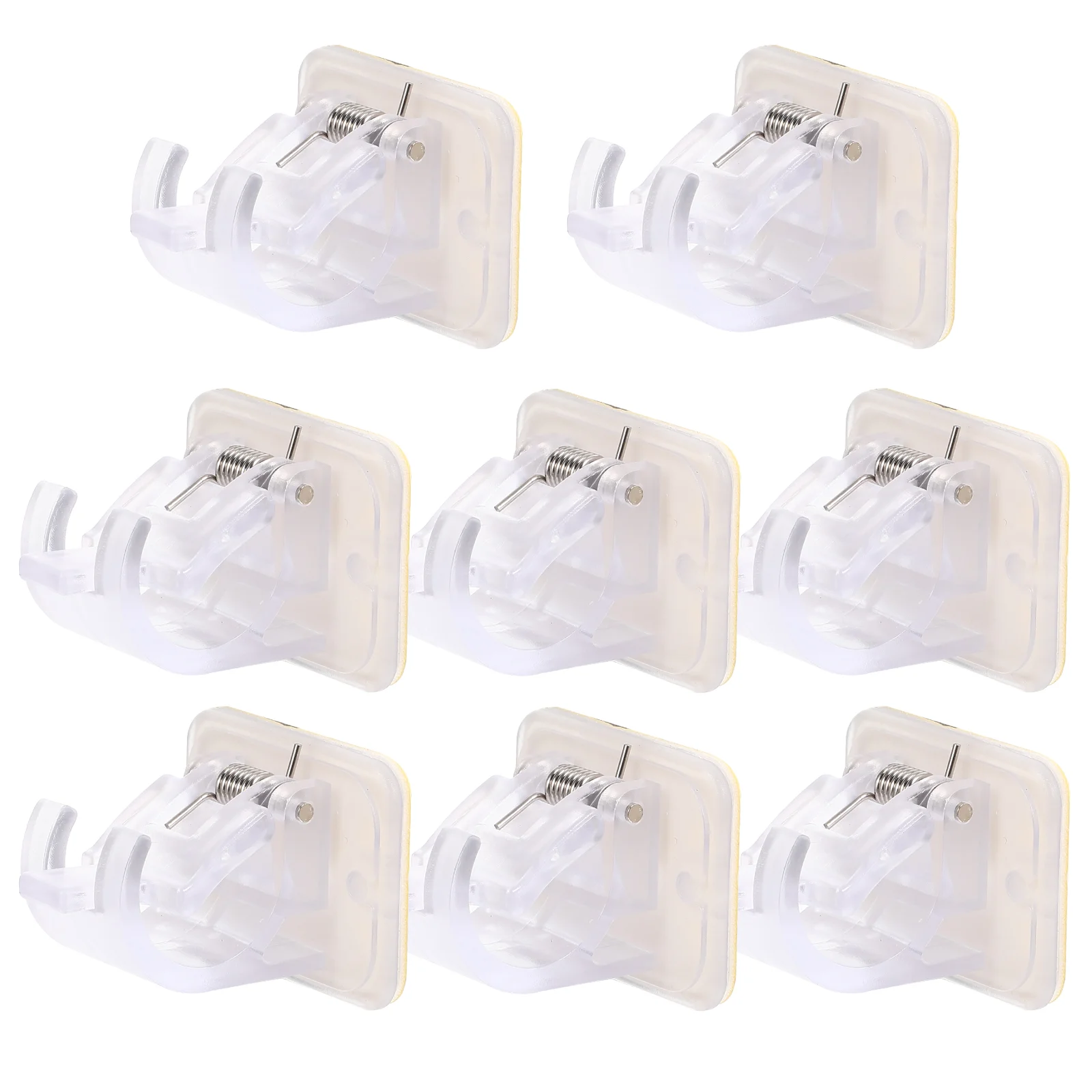 

8pcs Curtain Rod Bracket Adhesive Curtain Rod Holders Curtain Rod Hooks