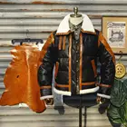 Импортная кожа B3 импортная кожа буйвола усиленная козья кожа овечья шерсть один белый утиный пух для сохранения тепла