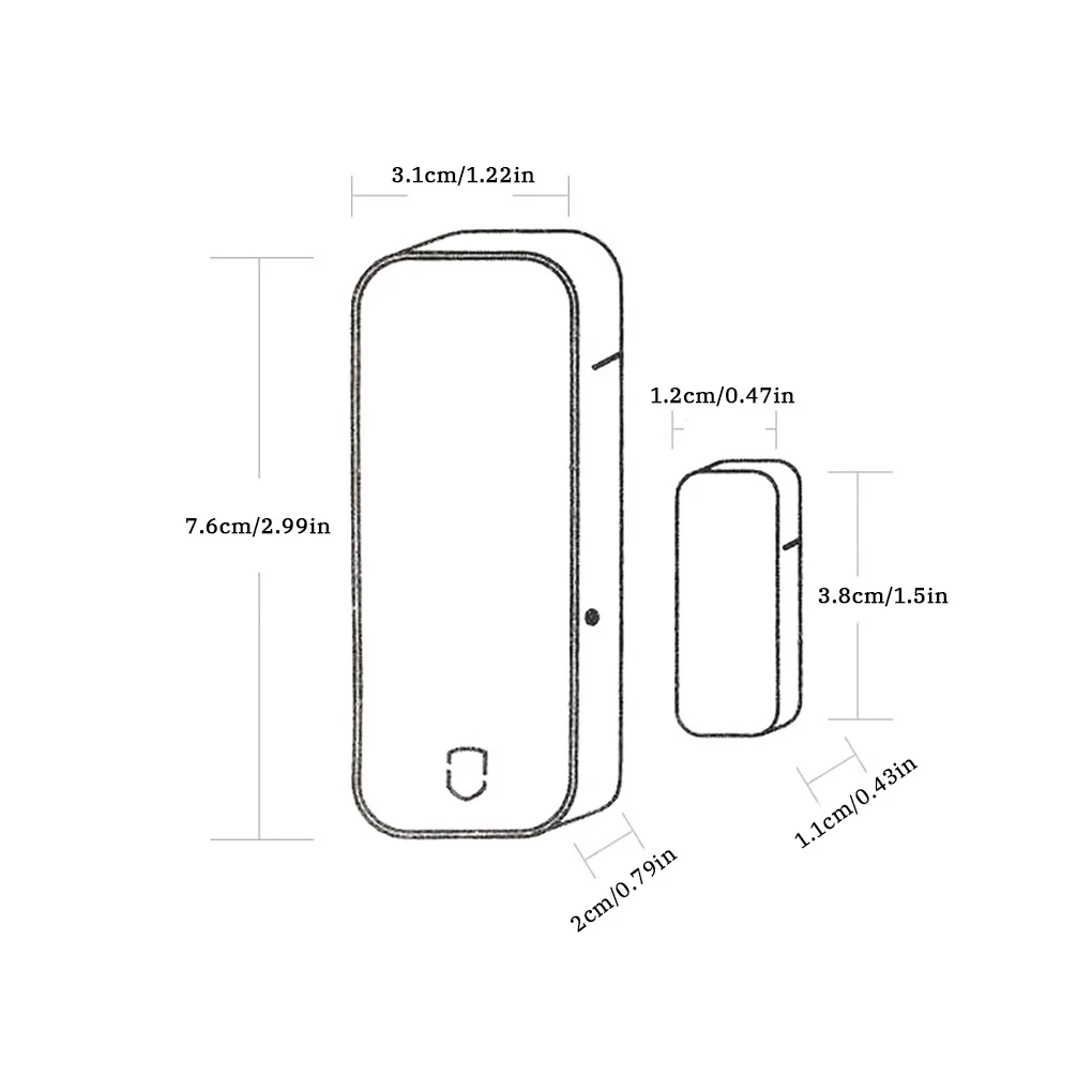 

Дверной детектор Tuya 2,4G Wi-Fi датчик открытия и закрытия дверей умный детектор окон