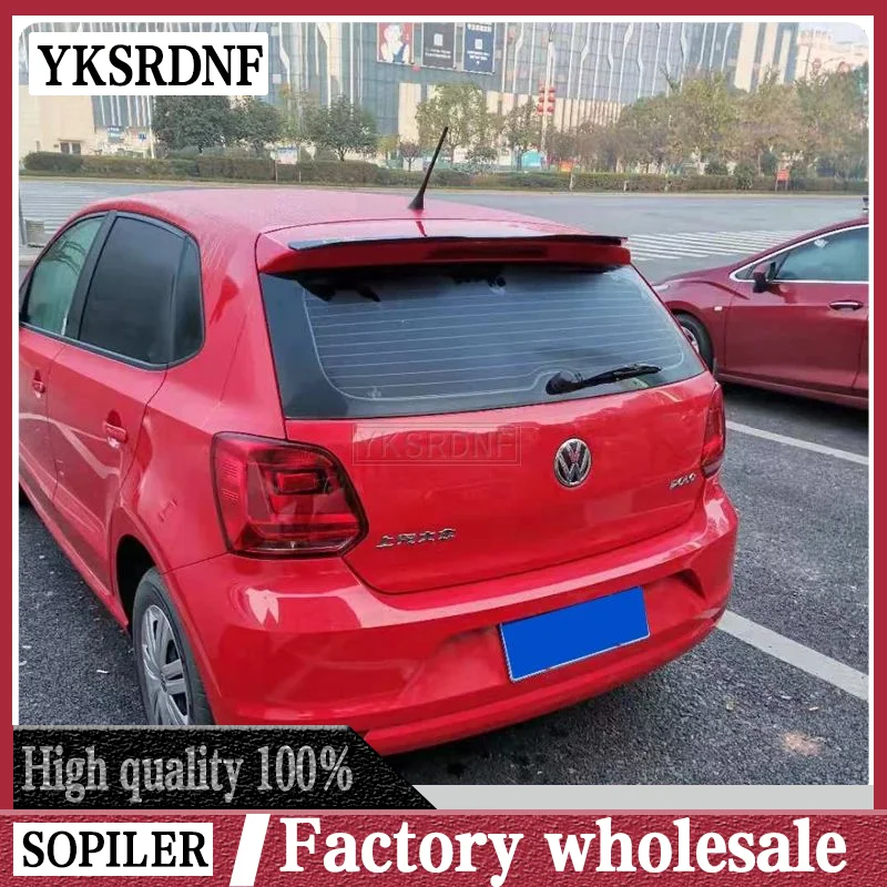 Высококачественный спойлер из АБС-пластика для Volkswagen Polo 2010 2011 2012 2013 2014 2015 2016