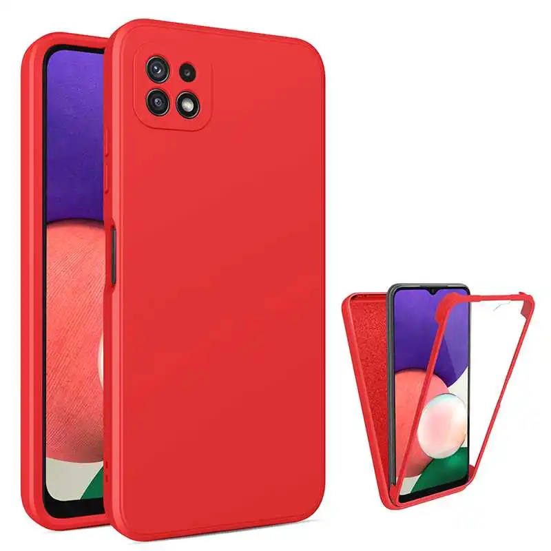 

KatyChoi 360 Full Coverage Soft Case For Samsung Galaxy A22 5G A21s Phone Case Cover
