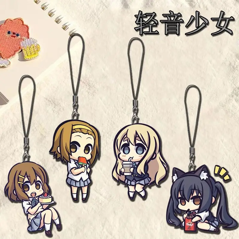 Фото К-ОН! Ремешок для мобильного телефона в стиле аниме Hirasawa Yui, креативные аксессуары «сделай сам», чехол для телефона, изысканный кулон на день рождения, подарки, игрушка №1