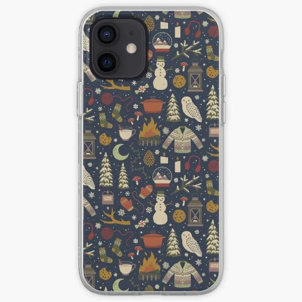 Жесткий Чехол для Iphone Winter Nights чехол телефона настраиваемый iPhone X XS XR Max 6 6S 7 8 Plus 11 12