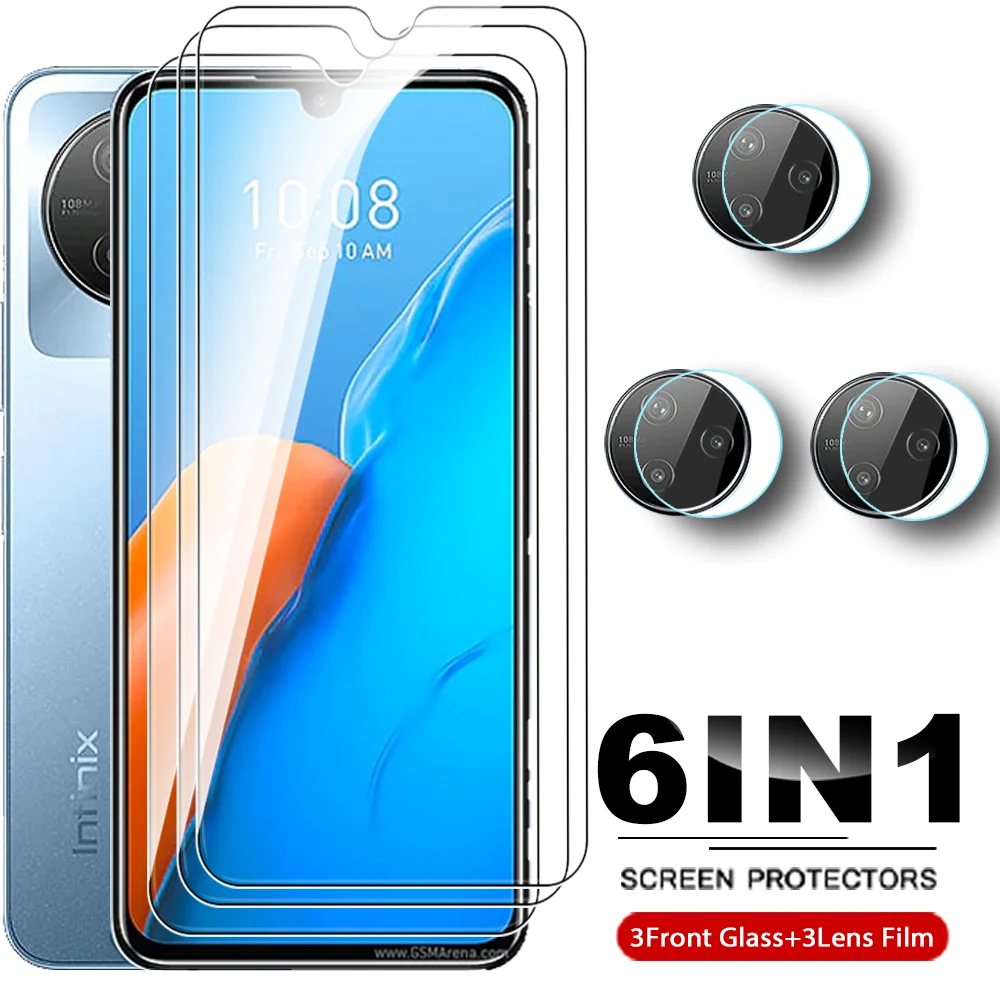 

Для Infinix Note 12 Pro 4G 6 в 1 закаленное стекло Note12 2023 G99 InfinixNote 12 Pro 5G Note12 Pro 6,7 ''защита для объектива камеры