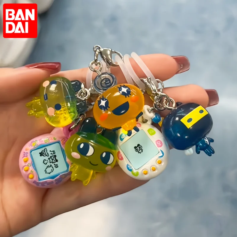 Фото Коллекционный брелок-подвеска Bandai Tamagotchi Gashapon Character Charms Series 03: Маметчи, Меметчи, Кучипатчи (держатель для зонта) №2