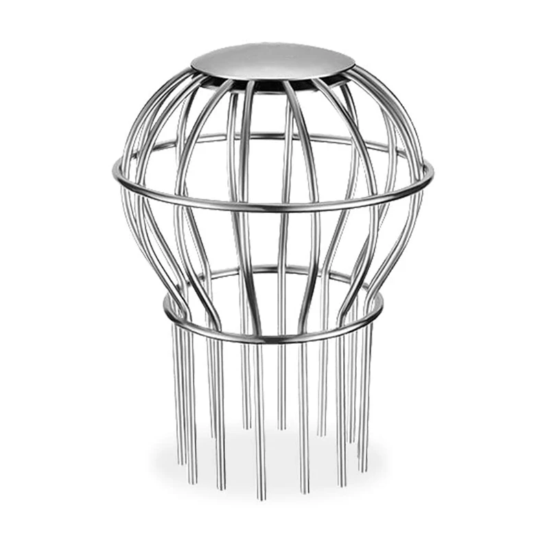 

Practical Gutter Guard Downspout Leaf Filter 304 Stainless Steel Seeds Debris Down Pipe Gutter Balloon Guard Filter Strainer
