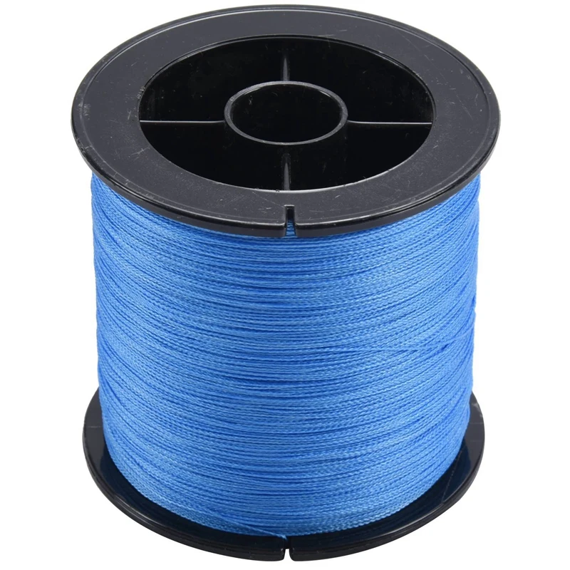 

4X 500 M 30 LB 0.26Mm Fishing Line Strength PE Braided 4 Strands Blue