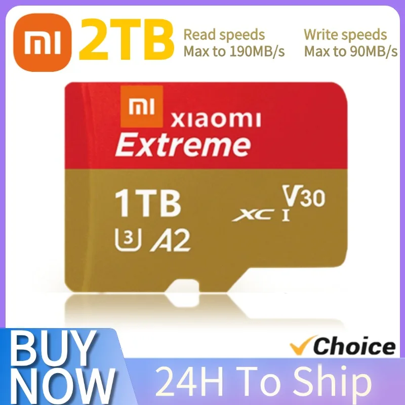 Оригинальная карта памяти Xiaomi 2 ТБ Micro TF SD TF/SD 128 ГБ 256 512 Мини-карта Class10 для