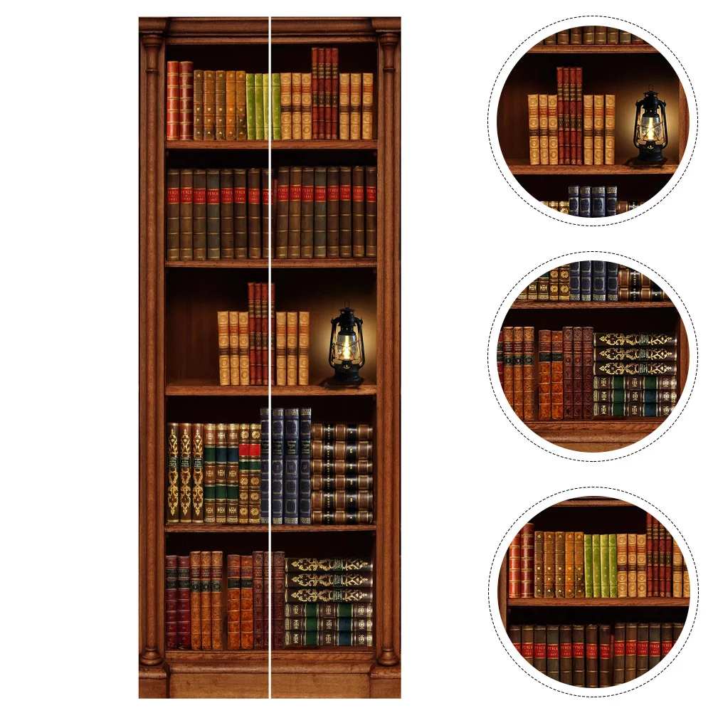 

1 Pair Sticker Wallpaper Wall Mural Door Stickers Door Sticker Door Decal Arch Wall Decal for Living Room