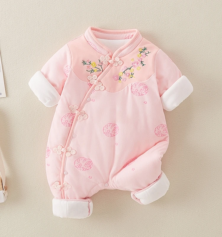 Одежда для новорожденных осенне-зимний тонкий хлопковый комбинезон маленьких