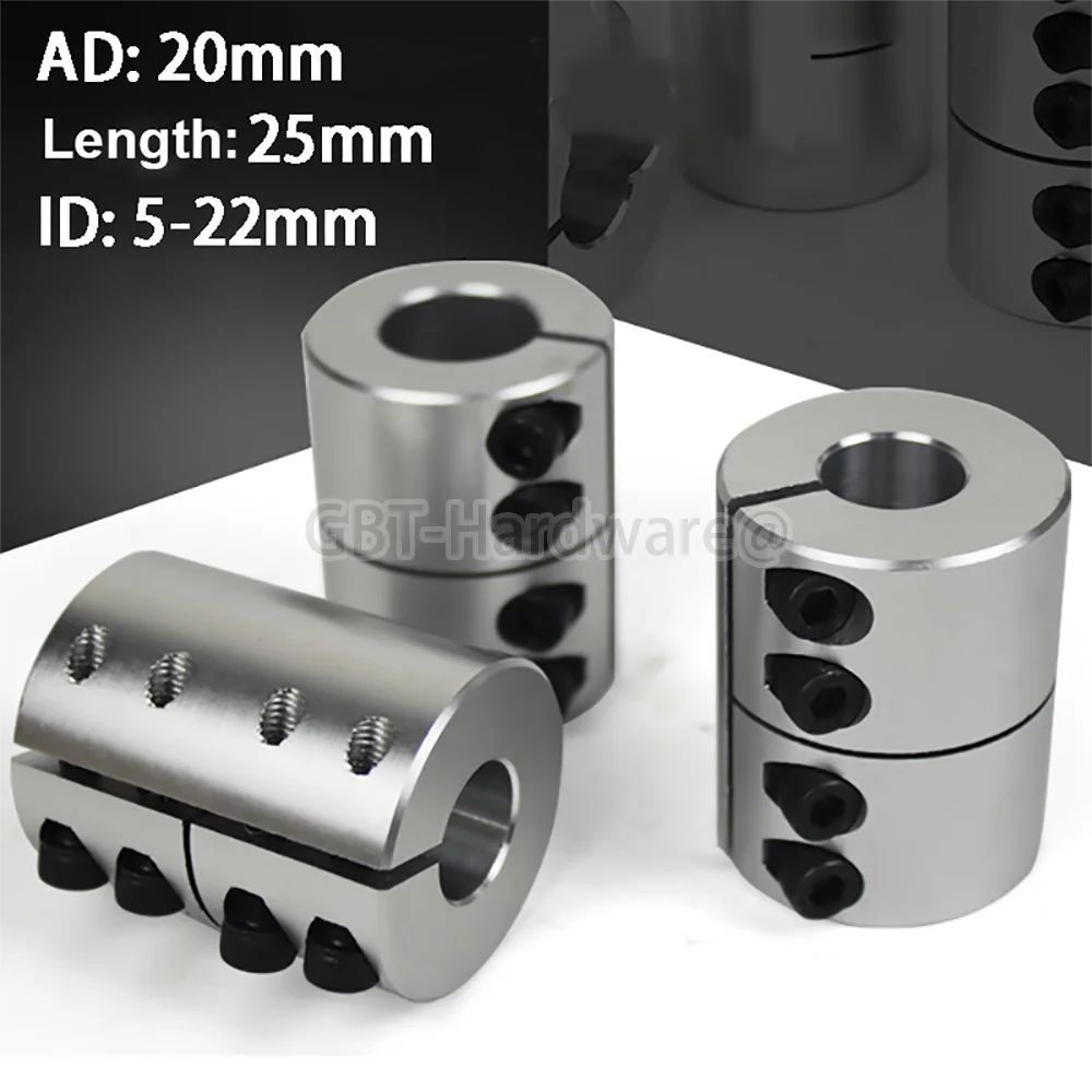 

CNC Shaft Coupling Rigid Clamping Jaw Coupling High TEMP 300°C Bore 4/5/6 / 6.35 / 7/8/10 mm Motor shaft Joint Connector Motor