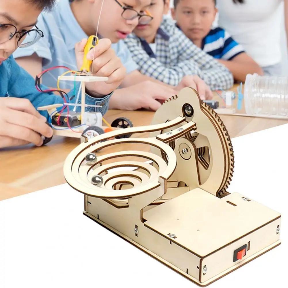 

Multi-purpose Tear Resistant DIY Steel Ball Wooden Slide Toy for Household