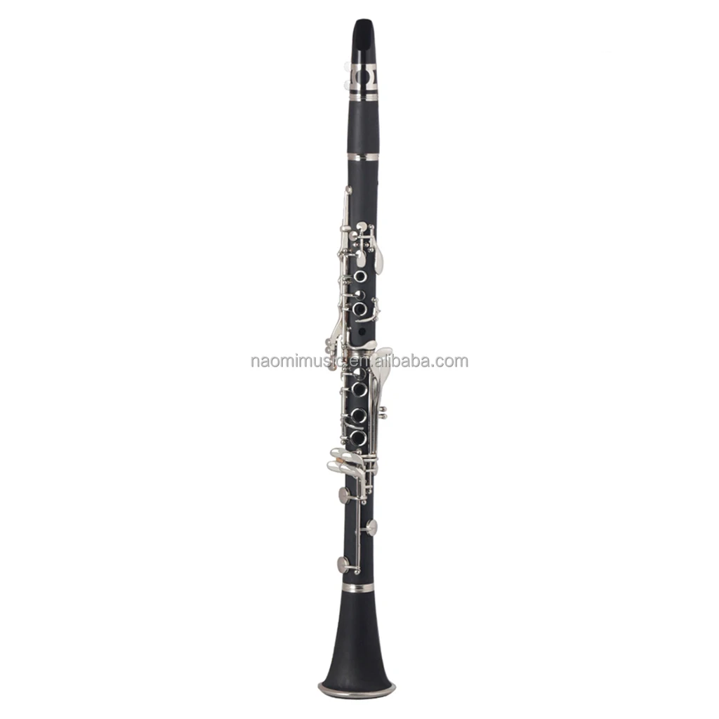 

Bb Flat Clarinet Black Bakelite Silver Keys Woodwind Instrument Parts