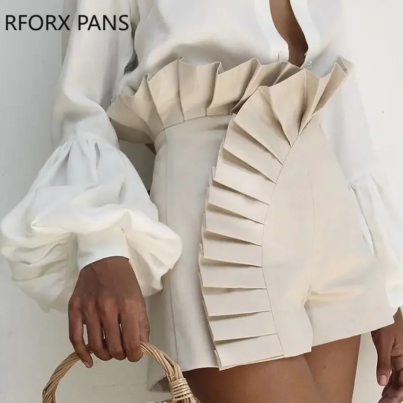 2023 Женские однотонные повседневные милые шорты Y2K оригинального дизайна с