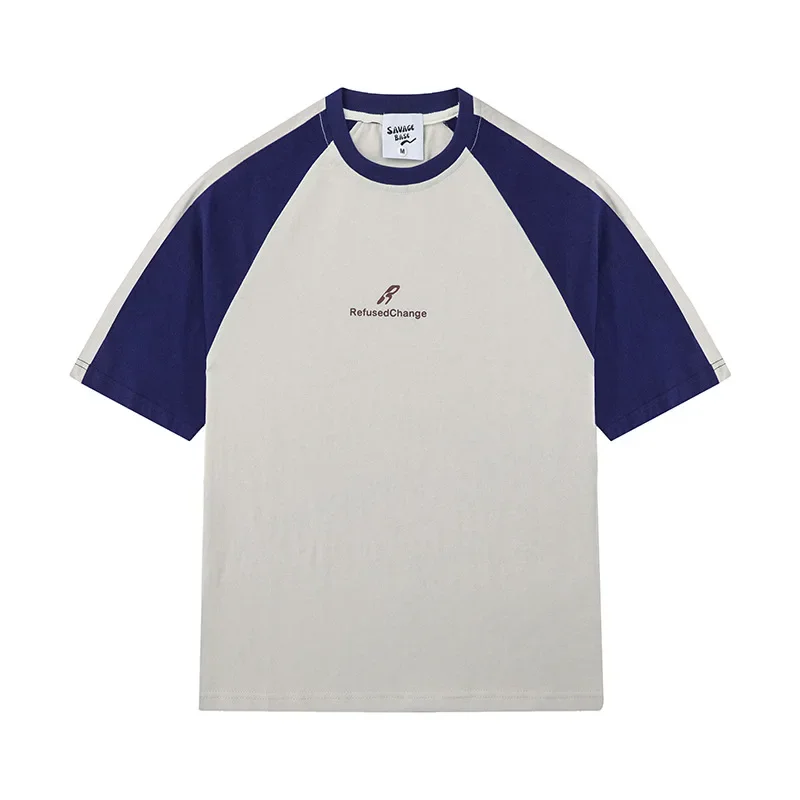 Лето 2024 новинка винтажные футболки с короткими рукавами мужские и женские в