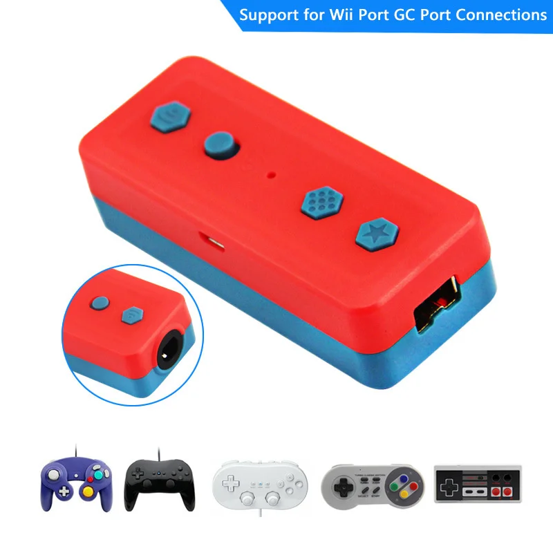 

Portable Bluetooth-compita Converter for Nintend Switch Wii/NES/SNES/GC Classic to Switch/PC Adapter Gamecube NES Converter