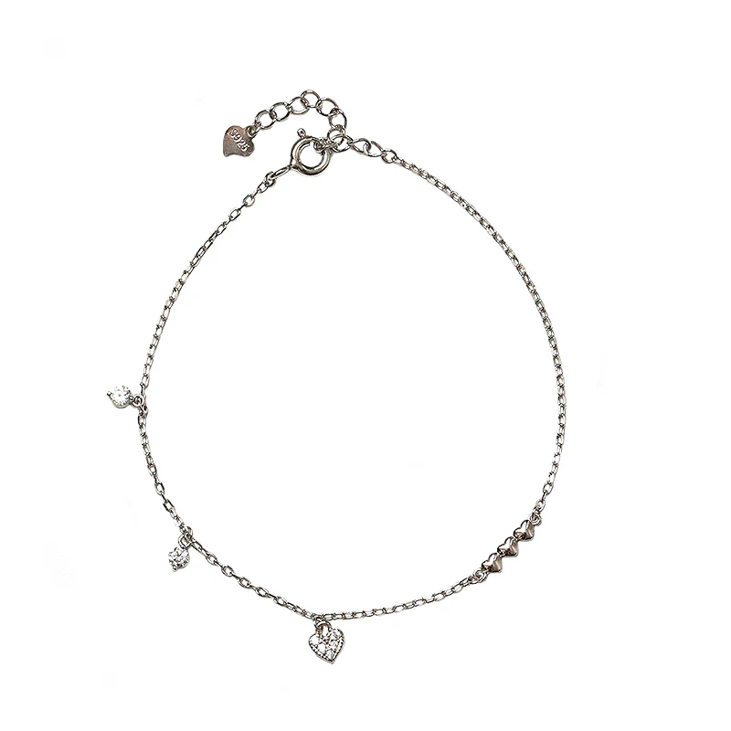 

925 sterling silver love bracelet exquisite simple light luxury niche design new trendy bracelet ins cold wind