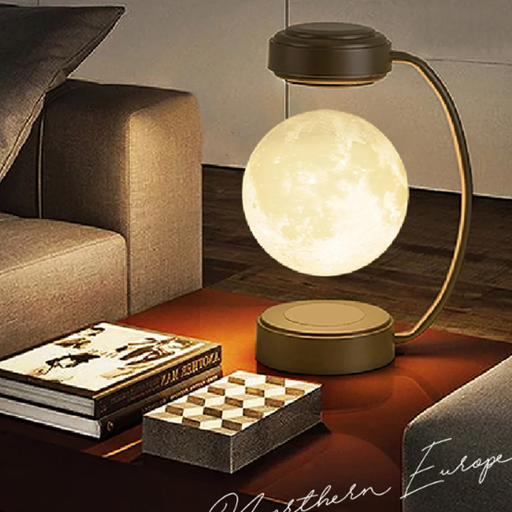 

Цветная 3D Магнитная левитационная атмосферная лампа, ночник, вращающийся светодиодный глобус, плавающая лампа, украшение для дома, праздничный подарок
