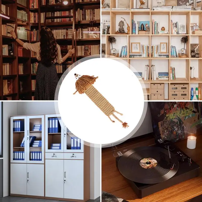 Крючковые закладки вязаные книжные милая Закладка-животное крючковая закладка