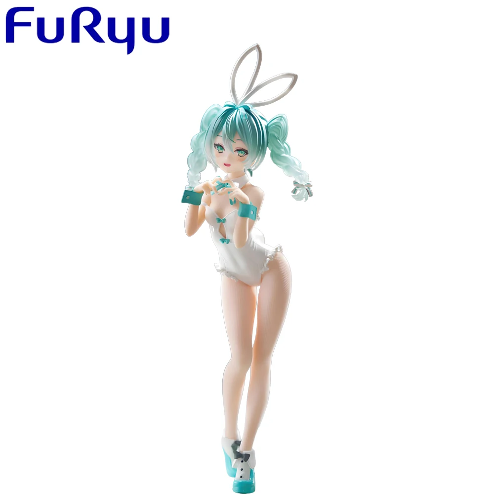 Предпродажа оригинальные кролики Furyu Bicute Rabbits Vocaloid Hatsune Miku Rurudo White Ver. Аниме Bunny Girls