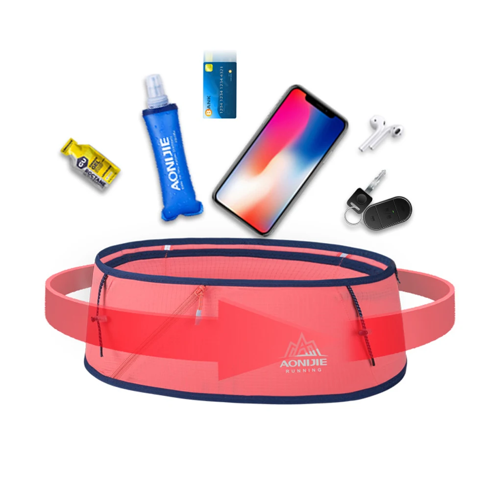 AONIJIE Sport Running Waist Bag For Women Men Waterproof Comfortable Gym Fanny Bag Safty Phone Case Running Waist Belt Bag