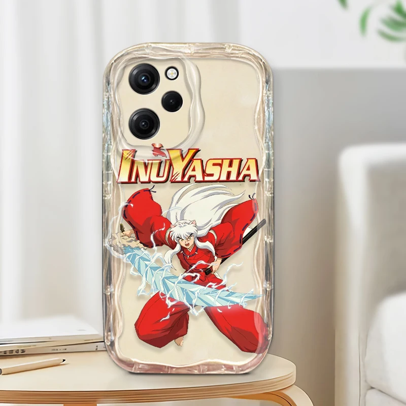 Чехол для телефона с аниме Inuyasha Xiaomi Redmi Note 13 12 12Pro 11 10 Pro POCO F4 X3 X4 GT X5 X6 волнистый