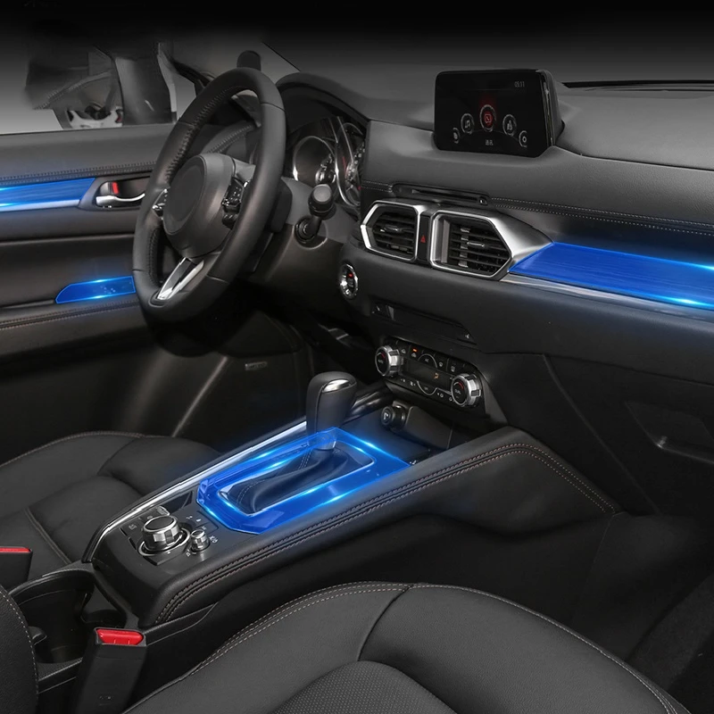 

Для Mazda CX-5 2017-2021 центральная консоль салона автомобиля, прозрачная фотопленка для ремонта от царапин, аксессуары, установка
