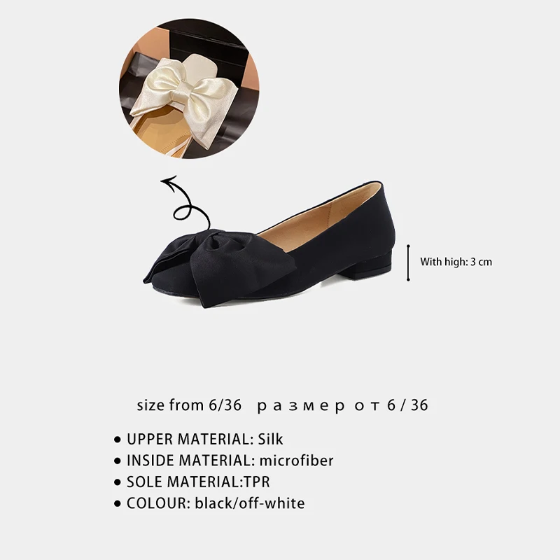Ods Femme Sweet Big Bow Flats Flock Слипоны для нежных ног Фиолетово-зеленые туфли Балетки с