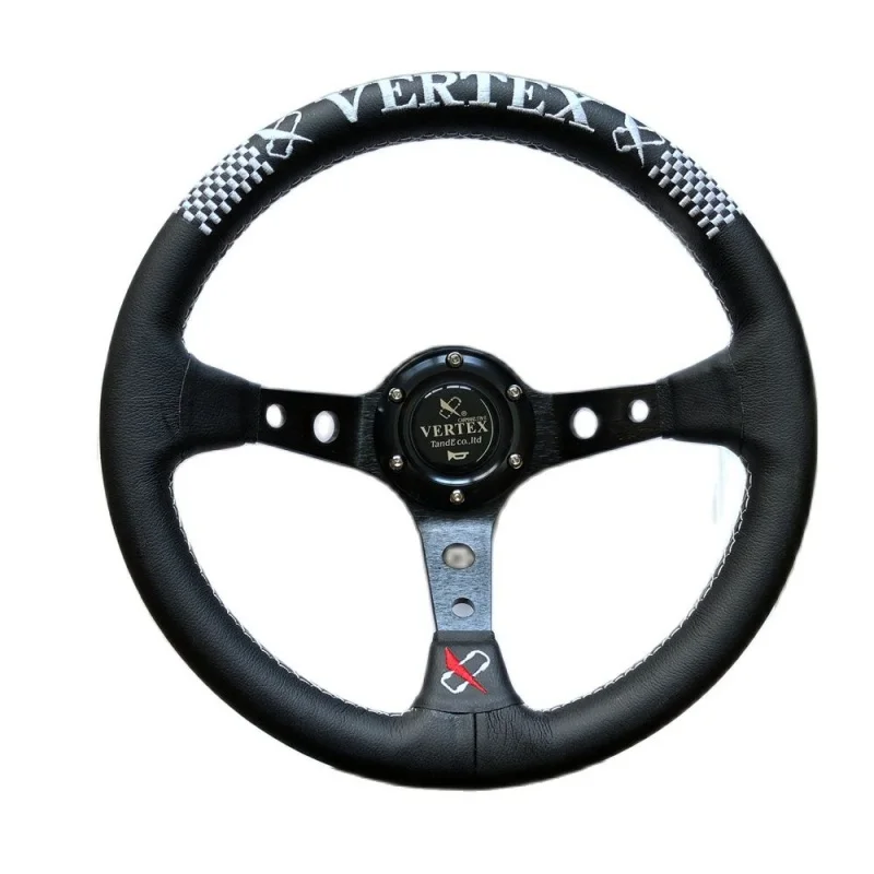 

Новый Популярный Универсальный JDM Vertex Checker рулевое колесо 330 мм 13 дюймов Супер волоконная кожа вышивка Дрифтинг Спорт 320 мм для Honda