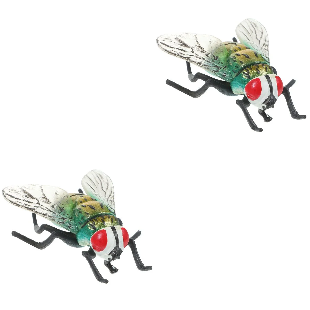 

2 Count Kids Toys Accessories Realistic Plastic Blowfly Housefly Model Small Cognition Plaything Figurine Fake Insect Child