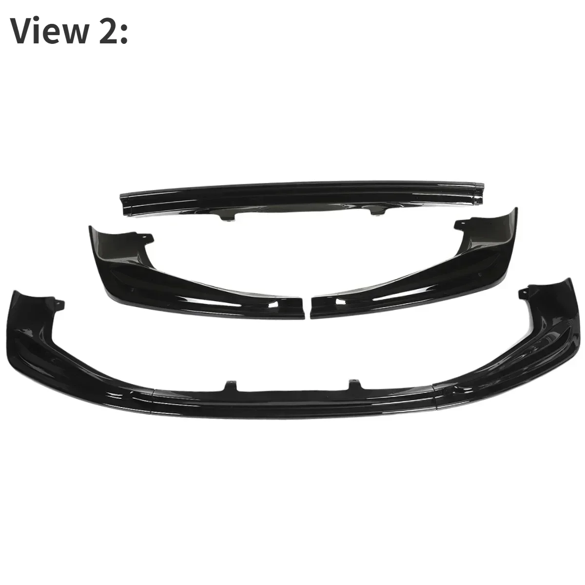 Matte Black Car Front Bumper Splitter Lip Diffuser Spoiler For Lexus IS250 350 200T 300 AWD F-Sport Style 2014-2016 Body Kit
