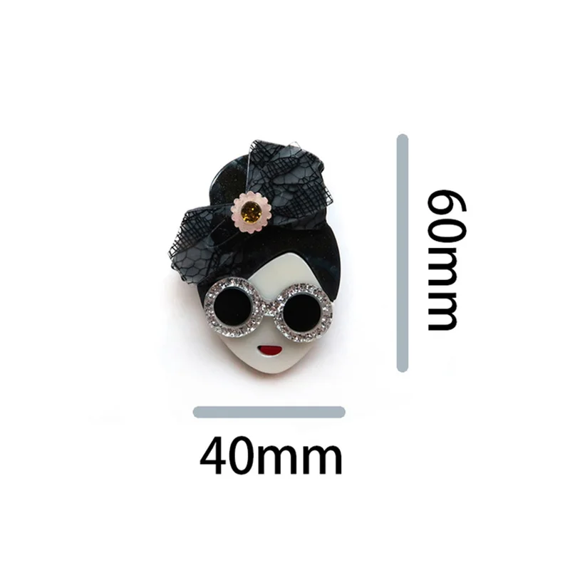 Элегантная темпераментная брошь YAOLOGE с бантом для очков и девушек мультяшный