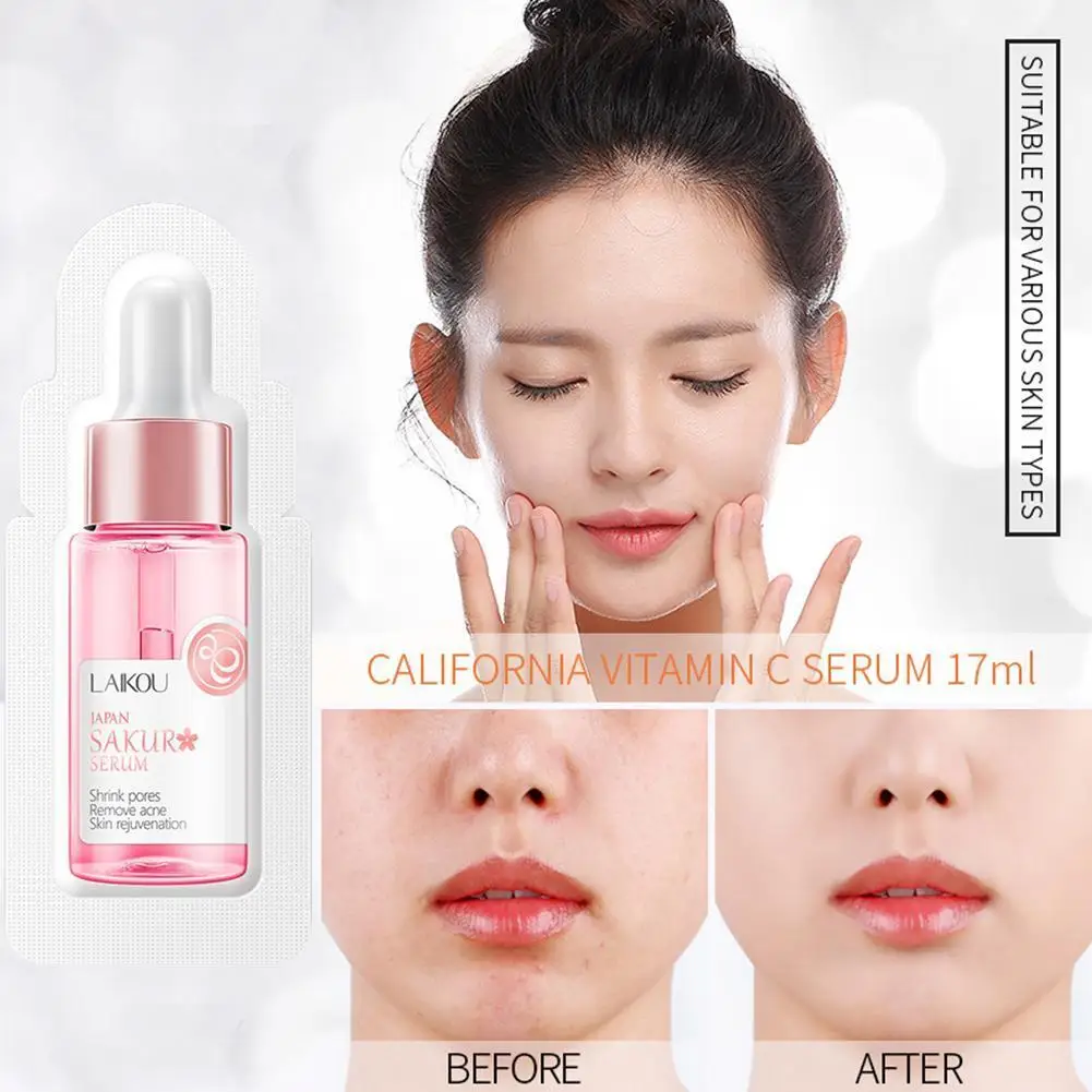 

1ml Hyaluronic Acid Peptide Serum Whitening Skin Hydration Relieve Face Care Essence VC Whitening And Brightening Skin Tone