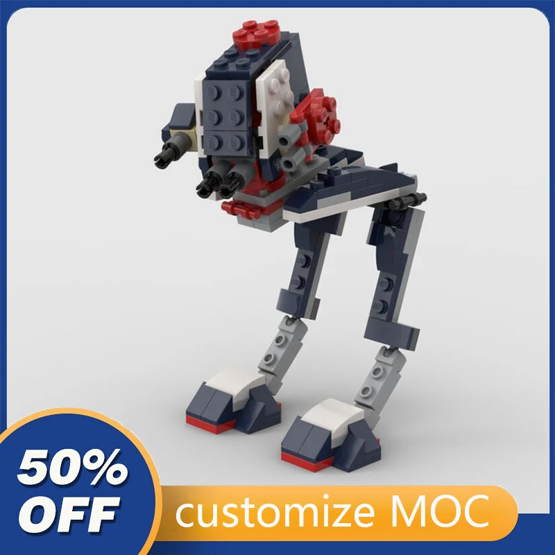 

134pcs Customized MOC AT-ST Ultimate Collection Series air battle MOC Building Blocks birthday toys Christmas gifts for Kids