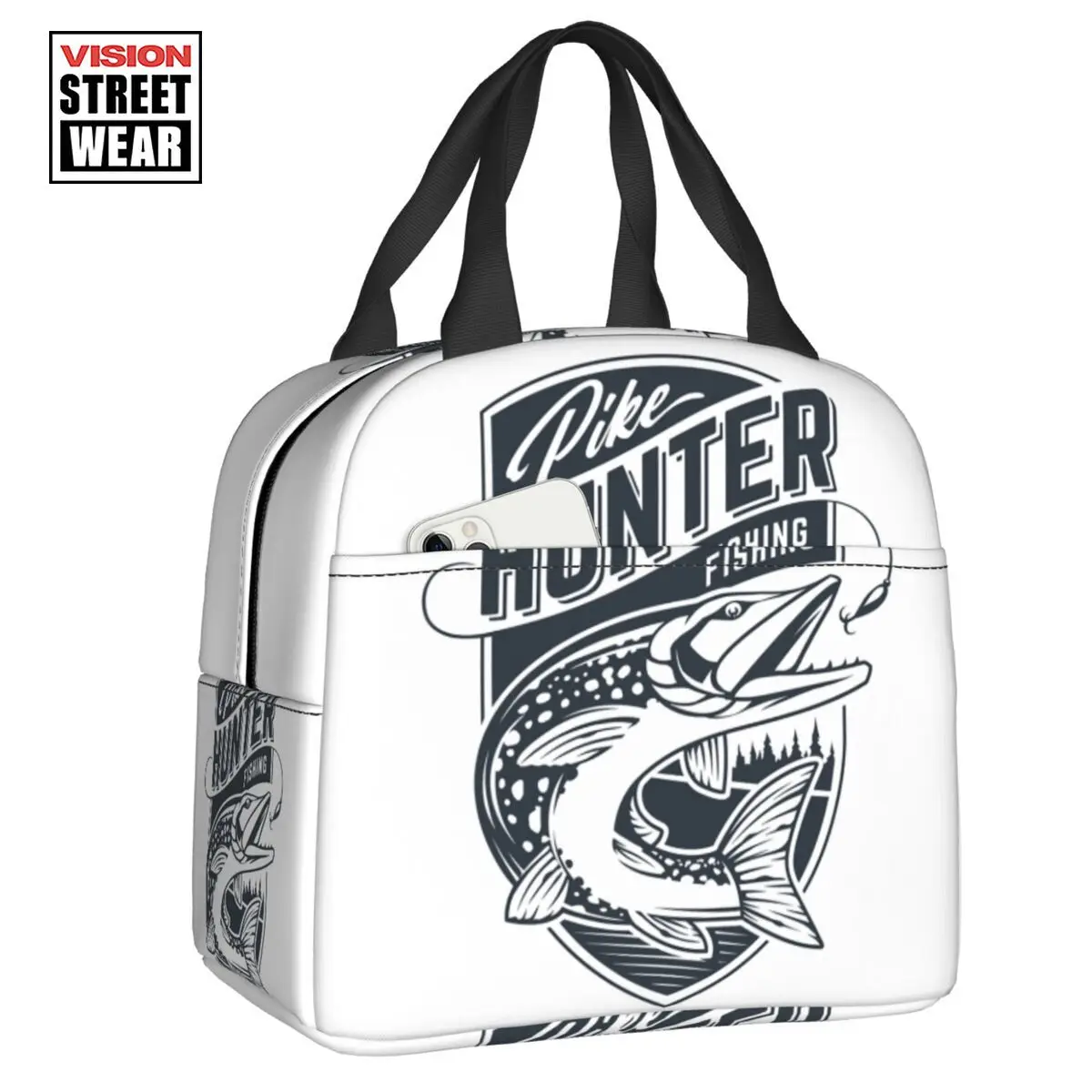 

2023 New Hunter Fishing Outdoor Adventure Resuable Lunch Box Multifunction Fisherman Thermal Cooler Food Insulated Lunch Bag