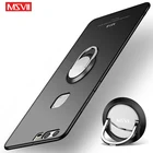 P9 чехол Msvii кольцо для пальца Тонкий матовый чехол для Huawei P9 P 9 Plus Чехол держатель чехол для Huawei P9 Lite 2016 2017 чехлы