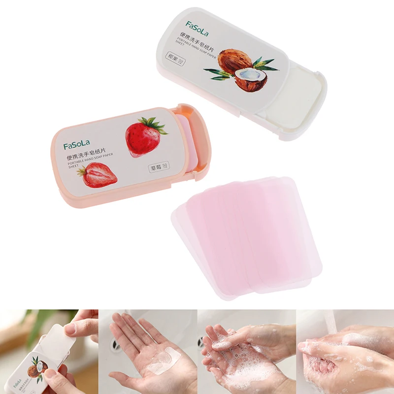 

50 шт., многофункциональное мыло для мытья рук в дороге