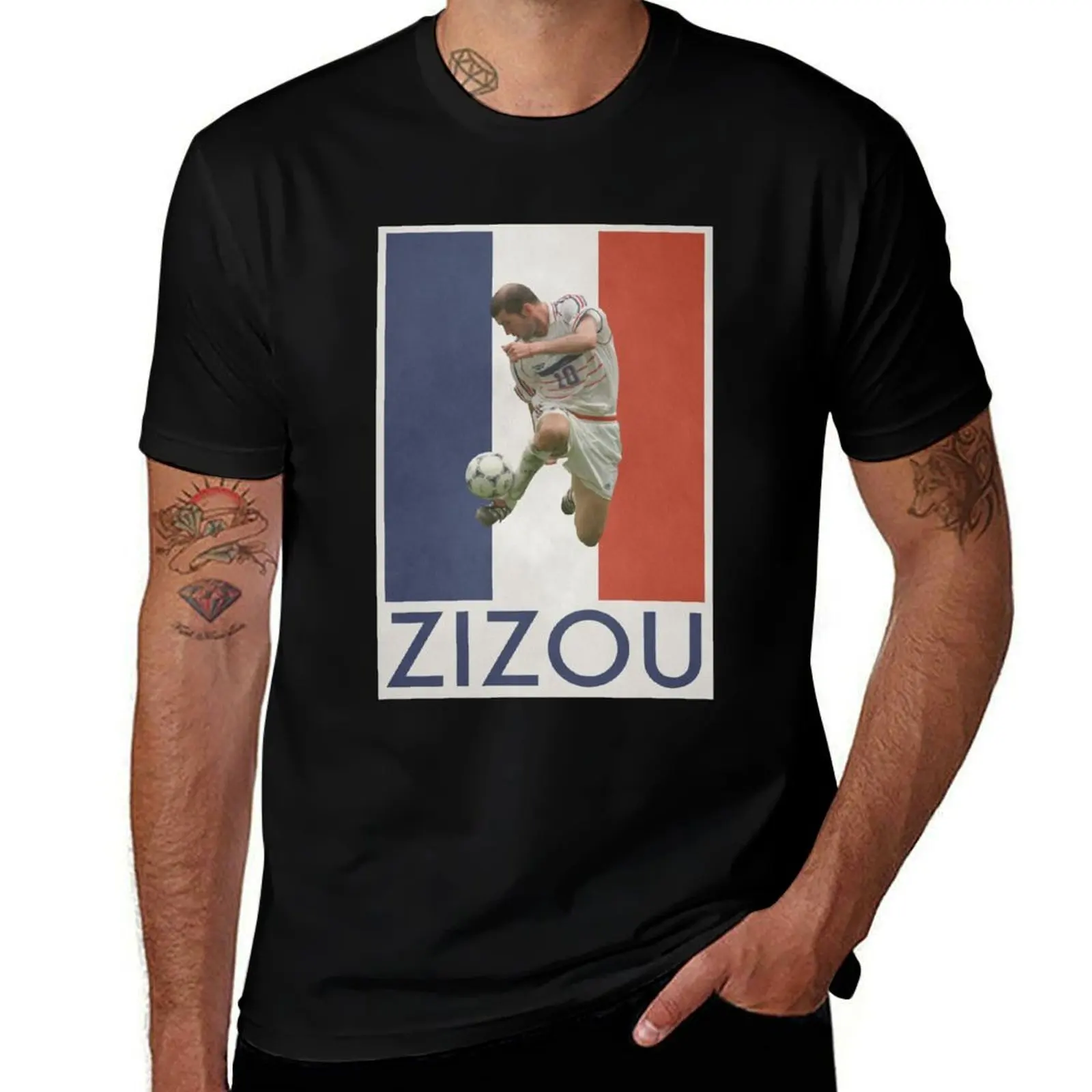 Фото Футболка Football - Zidane T-Shirt из мягкого хлопка, базовая модель №1