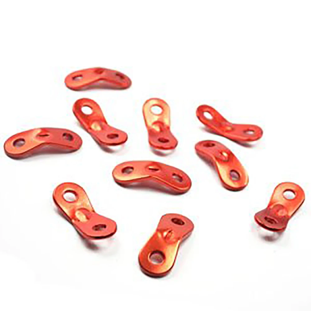 

10PCS Paracord Buckle Mini Generic Aluminum Clothesline Buckle Clip On For Outdoor Camping Tent Shelter Shade Rope Adjuster