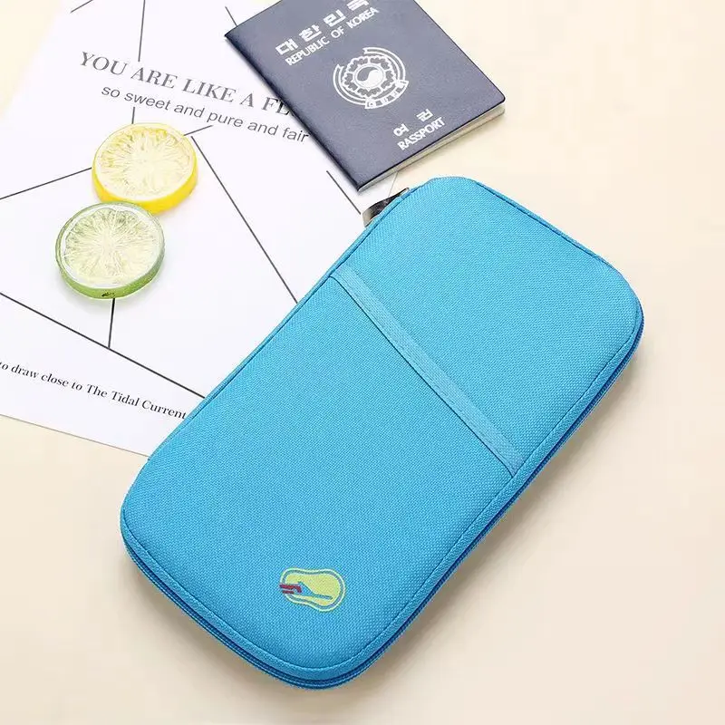 

Durable Full Closure Zipped Travel Bag Wallet Document Organiser Card Cash Passport Ticket Holder Pouch