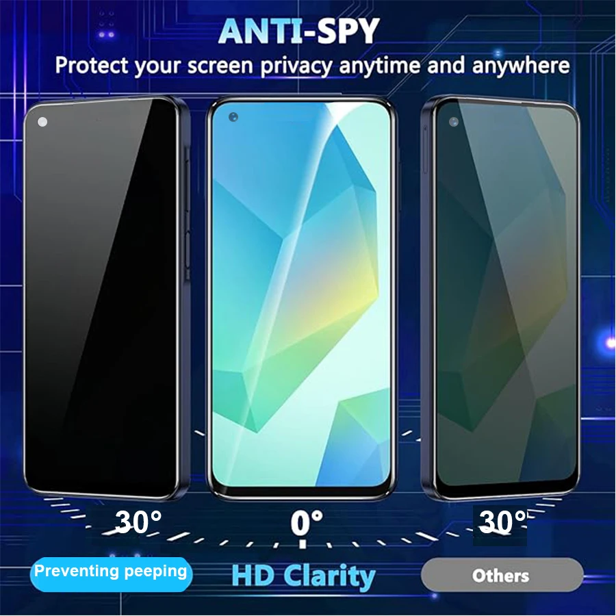 Фото Для Oppo Find X3 Lite CPH2145 антишпион конфиденциальная защитная пленка из закаленного стекла, совместимая с пленкой для телефона Oppo FindX3 Lite №2